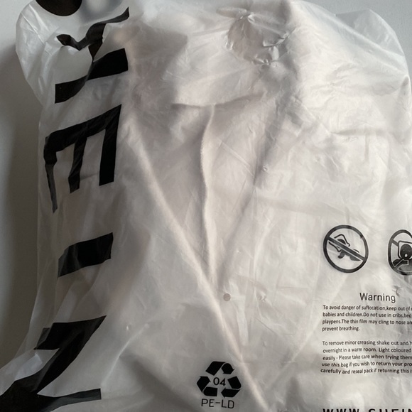 (B5) NEW SHEIN Unity Lapel Neck Double Breasted Fuzzy Cuff Overcoat, Size L,NWOT - Picture 16 of 16